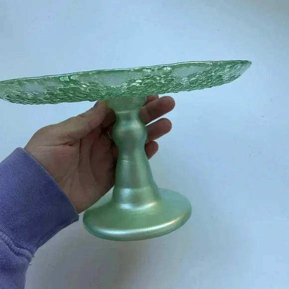 NWT Anthropologie Metallic Lace Cake Stand - Picture 10 of 14